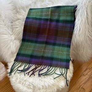 Pringle Of Scotland 100% Wool Scarf Plaid